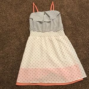 Cute polkadot and striped dress
